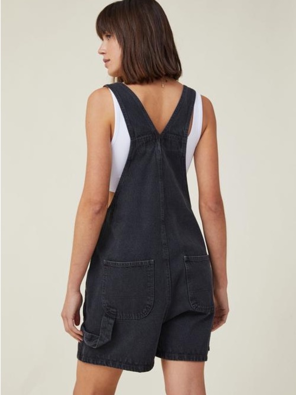Cotton On Utility Denim Short Overalls